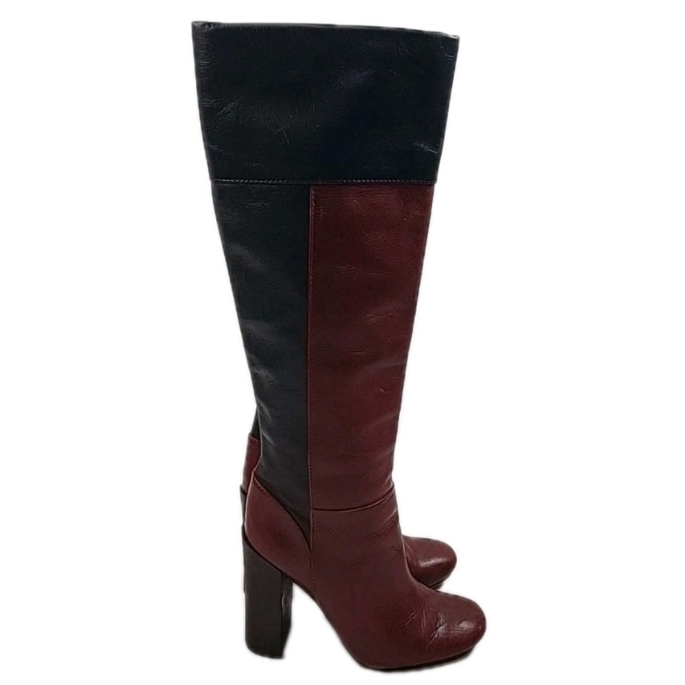 Tory Burch Knee High Leather Boots Size 7